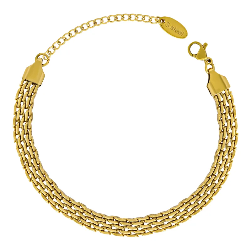 Βραχιόλι από Επιχρυσωμένο Ατσάλι VR1988