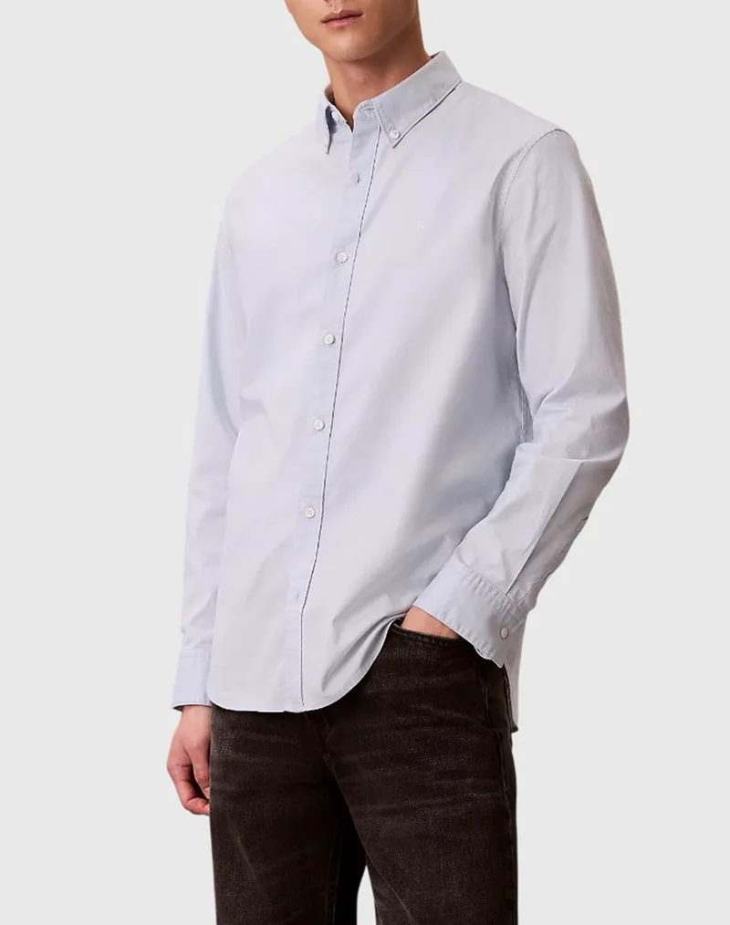 CALVIN KLEIN JEANS LS SOLID OXFORD CLASSIC SHIRT LV140EM125-CIQ LightBlue