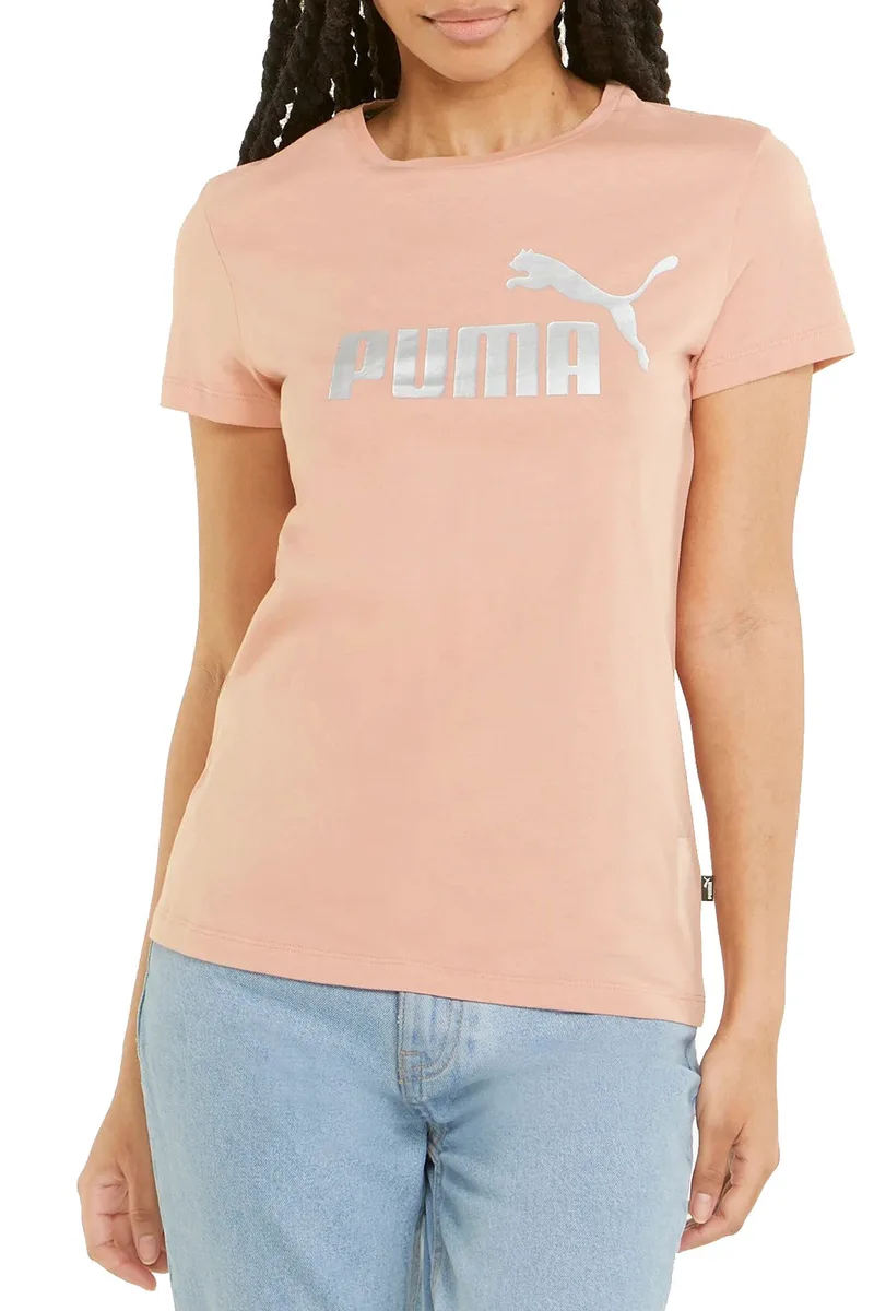 Μπλούζα Κοντομάνικη Puma ESS+ Metallic Logo 848303-47 Γυναικείο