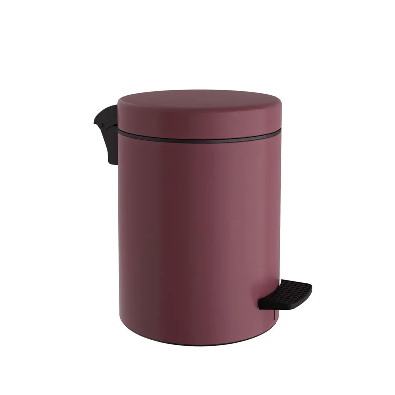 Κάδος Απορριμμάτων Μπάνιου (Φ20x28) Pam & Co 5lt 96 Bordeaux Matte