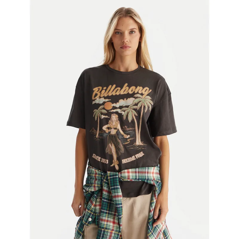 Billabong T-Shirt EBJZT00477 Μαύρο Oversize
