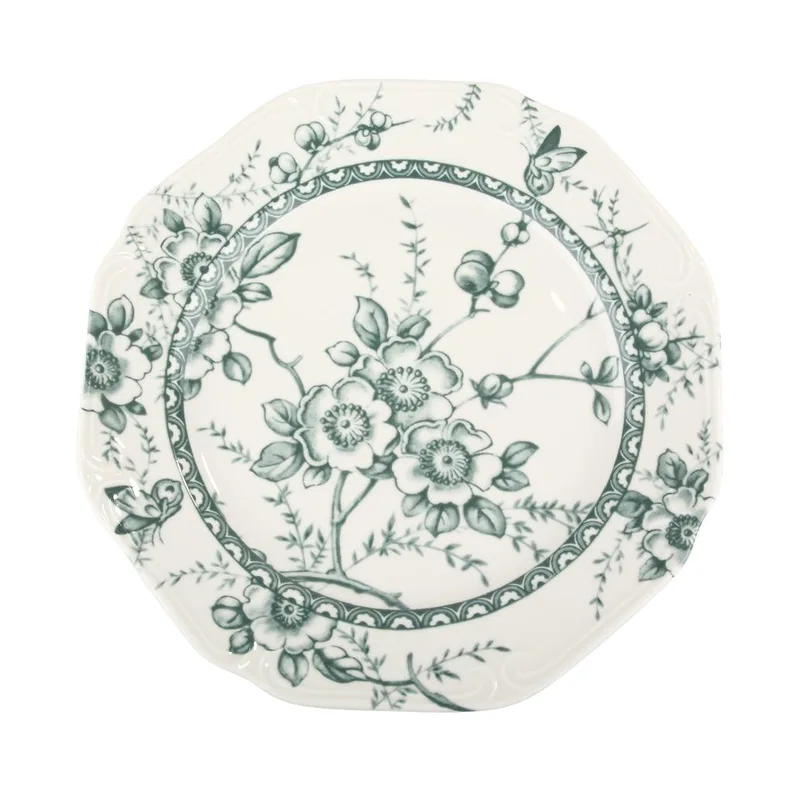 Πιατέλα Σερβιρίσματος Πορσελάνης 31εκ. Tiffany Green Oriana Ferelli PR24324G04 (Υλικό: Πορσελάνη, Χρώμα: Πράσινο ) - Oriana Ferelli - PR24324G04