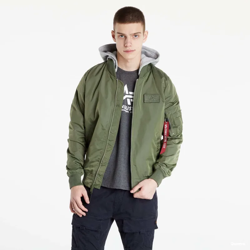 Μπουφάν Alpha Industries MA-1 TT Hood BP Sage Green M