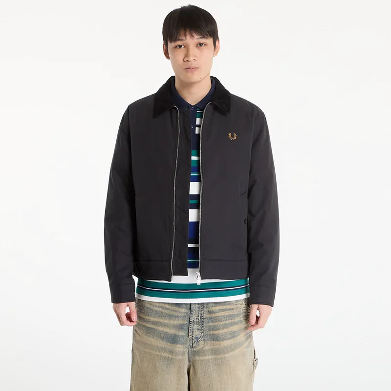 Μπουφάν FRED PERRY Cotton Caban Jacket Black XXL