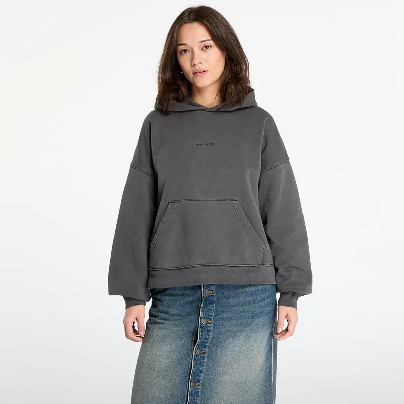 Φούτερ Carhartt WIP W' Hooded Benton Sweat Graphite Garment Dyed XS