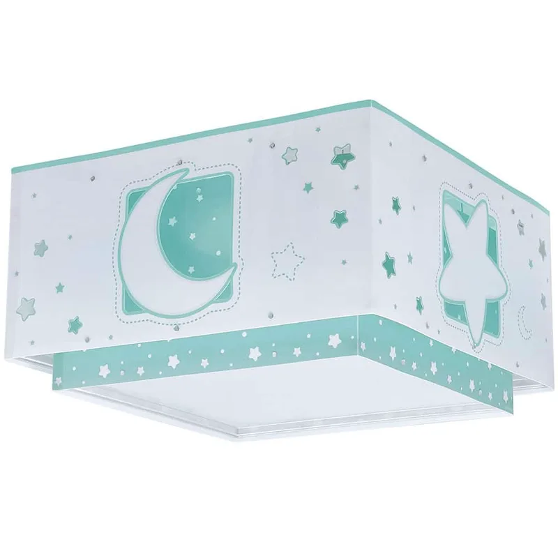 Παιδικό Φωτιστικό Οροφής Πλαφονιέρα Ango Moonlight Green 63236H