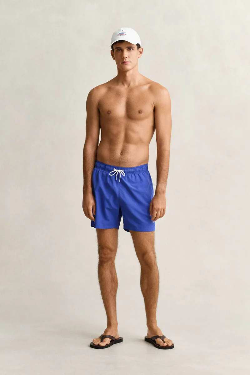 Gant ανδρικό μαγιό σορτς με κεντημένο λογότυπο Regular Fit - 920026000 Μπλε