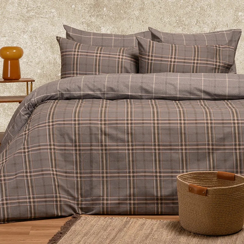 Σεντόνια King Size Σετ Melinen Ultra Diego Grey - ΜΕ ΛΑΣΤΙΧΟ 180x200+32