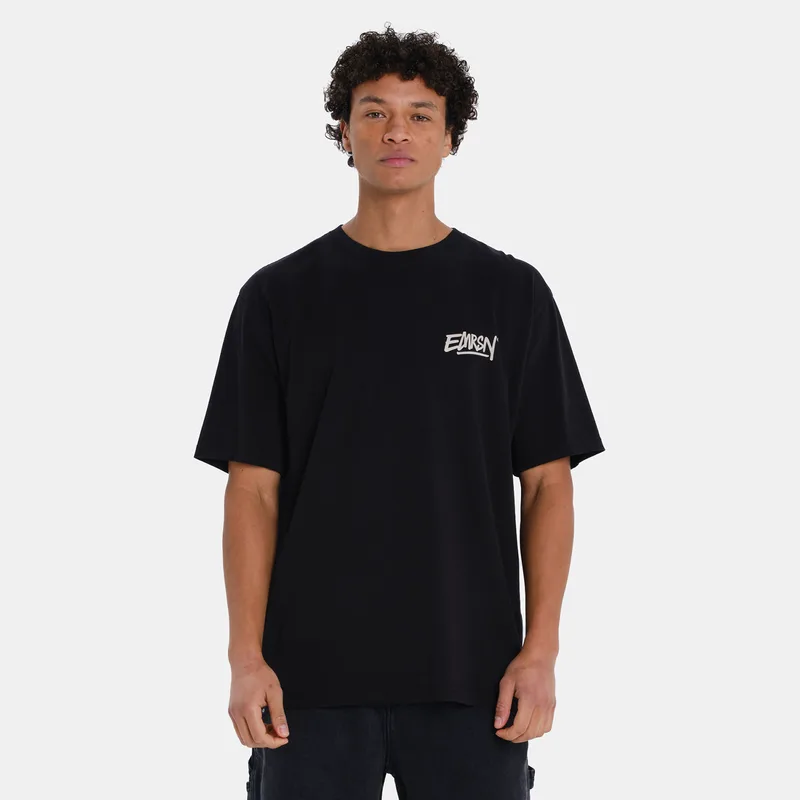 EMERSON EMRSN MEN’S SHORT SLEEVE T-SHIRT ΜΑΥΡΟ