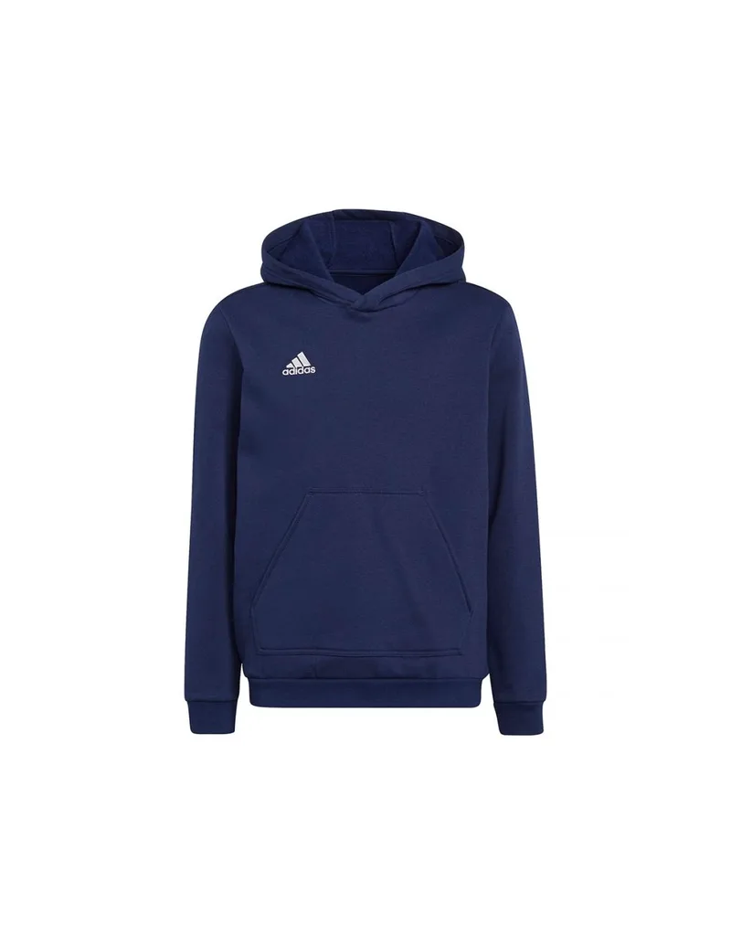 Adidas Παιδικό Φούτερ με Κουκούλα και Τσέπες Navy Μπλε Entrada 22 H57517