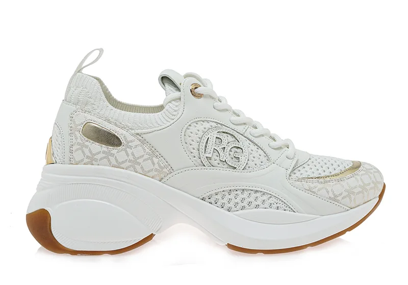 Γυναικεία Sneakers Renato Garini 2362-61RG50 Λευκό Πλατίνα Στάμπα W119R650308E