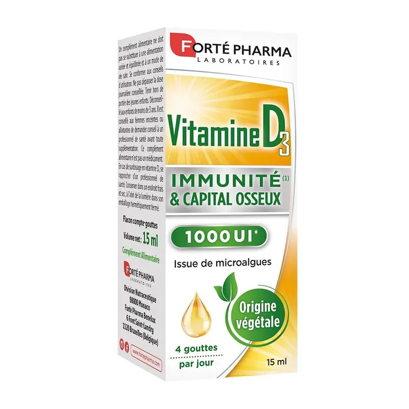 Forté Pharma Vitamin D3 Dropper 15ml
