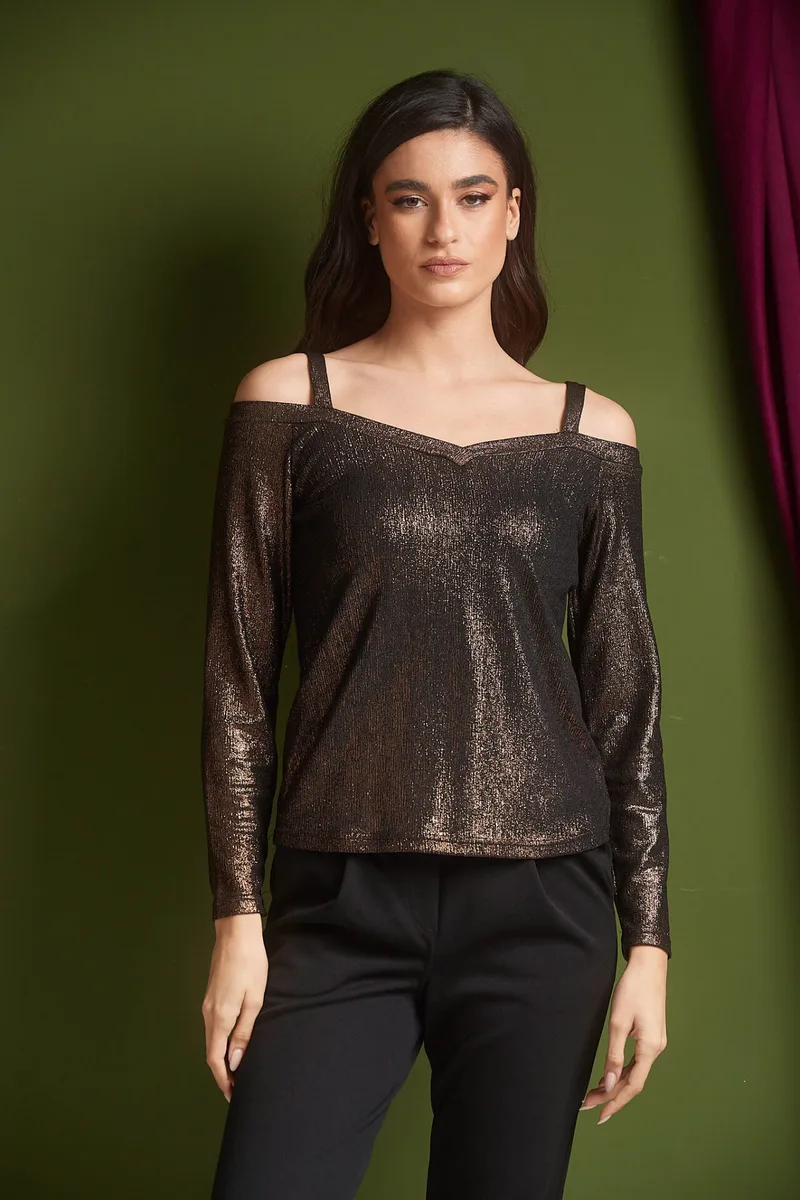 ΜΠΛΟΥΖΑ ΜΜ ΒΕ LUREX Μπρονζέ