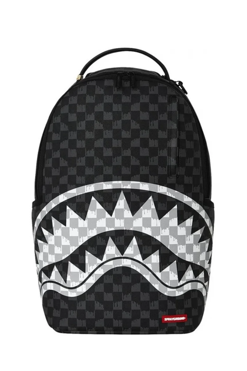 SPRAYGROUND Σακίδια πλάτης - Backpacks BLACK AND WHITE DRIP CHECK SHARK BACKPACK - MULTI-B8553-MULTI