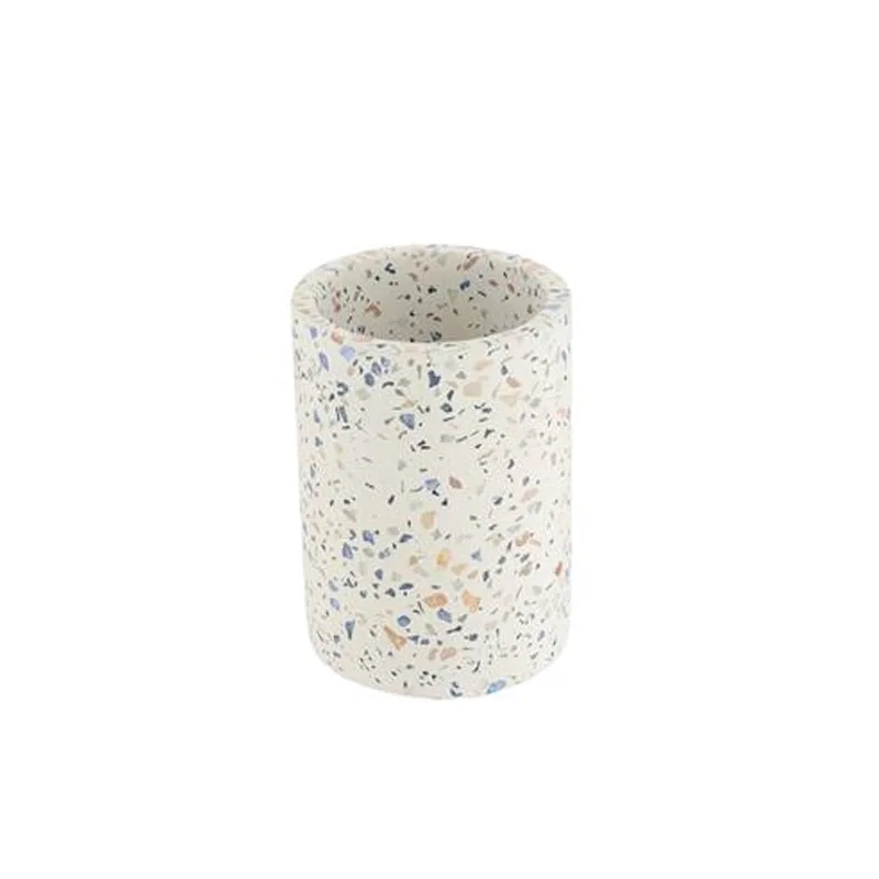 Ποτηροθήκη Polyresin Με Μωσαϊκό Σχέδιο 7x7x10εκ. MRShome DS-4051L06 (Υλικό: Polyresin) - sealskin - sl-DS-4051L06