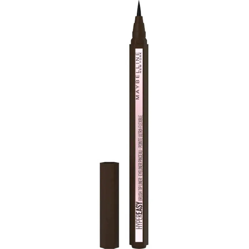 Maybelline Hypereasy Brush Tip Υγρό Eyeliner με Καινοτόμο Πινελάκι για Έυκολη & Άνετη Εφαρμογή 0.6gr - No 810 Pitch Brown