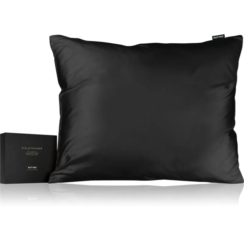 Notino Silk Collection Pillowcase μεταξωτή μαξιλαροθήκη Black 50x60 εκ