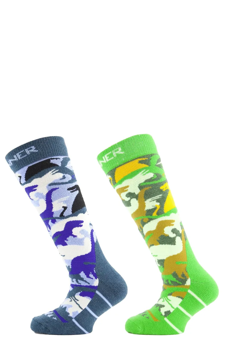 Κάλτσες Sinner Kids Ski Socks Dino 2 Pack SIWE-025-50-50 Unisex Παιδικό