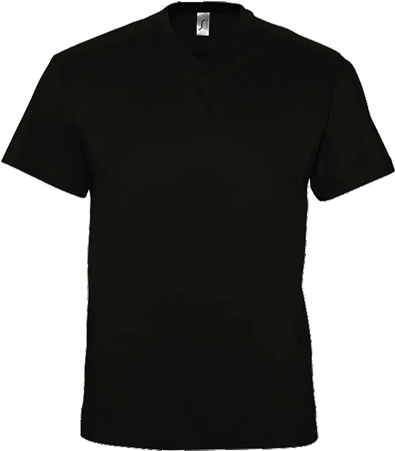 V-Neck T-Shirt Victory SOLS 11150 Deep Black