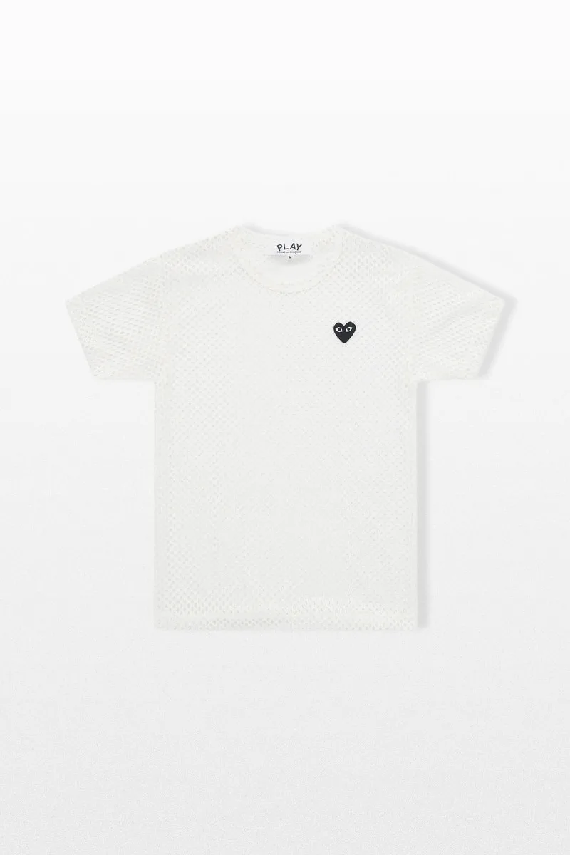 COMME DES GARÇONS PLAY Ανδρικό Λευκό Logo Patch T-Shirt