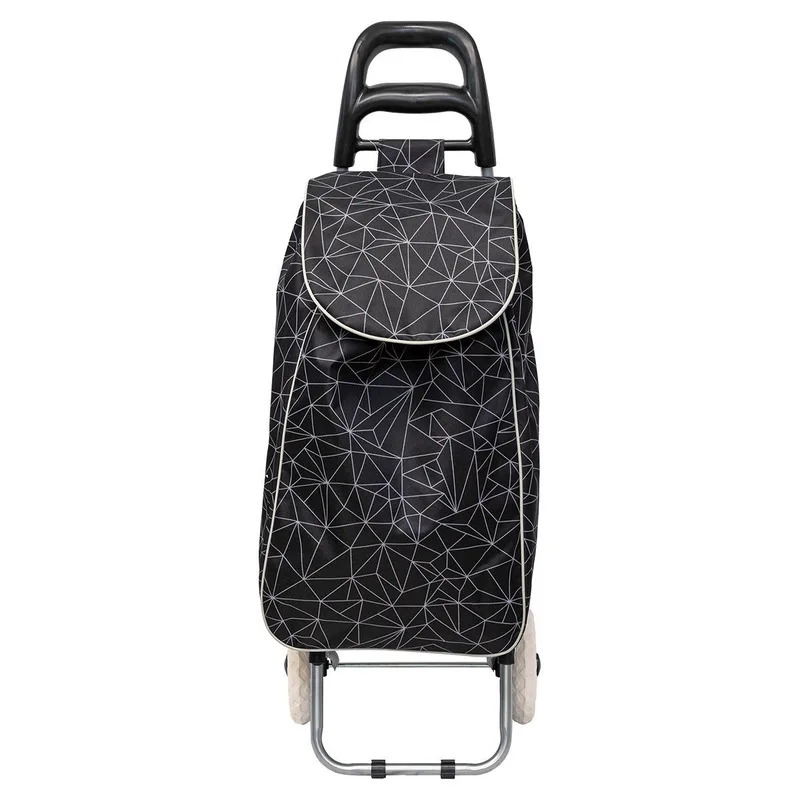 ΚΑΡΟΤΣΙ ΛΑΪΚΗΣ LUX ΥΦΑΣΜΑΤΙΝΟ 36lt BLACK 04-3364, ESTIA