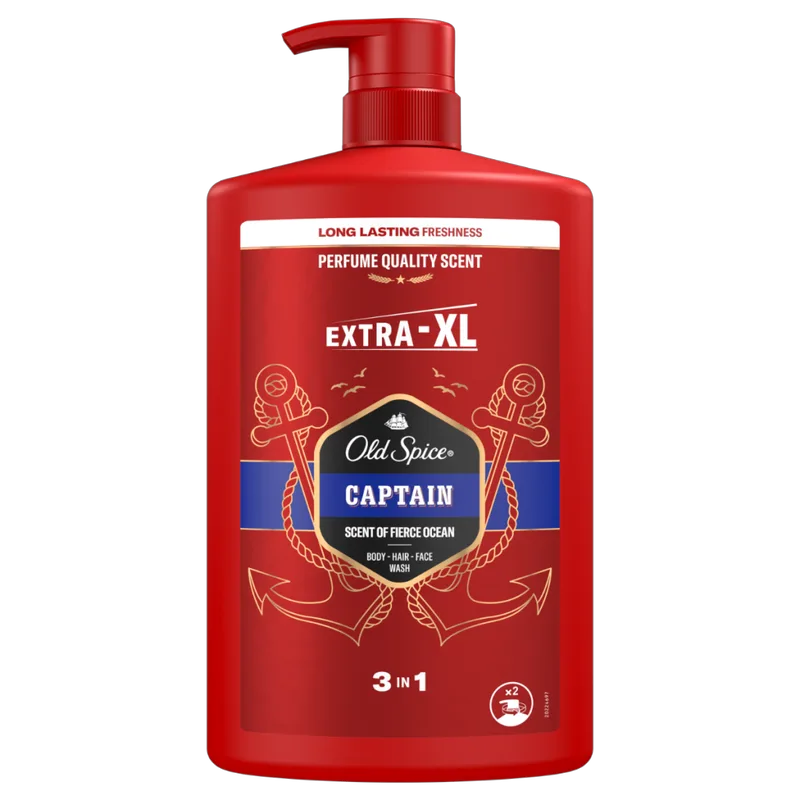 Old Spice Captain Αφρόλουτρο & Σαμπουάν Για Άνδρες 1000ml
