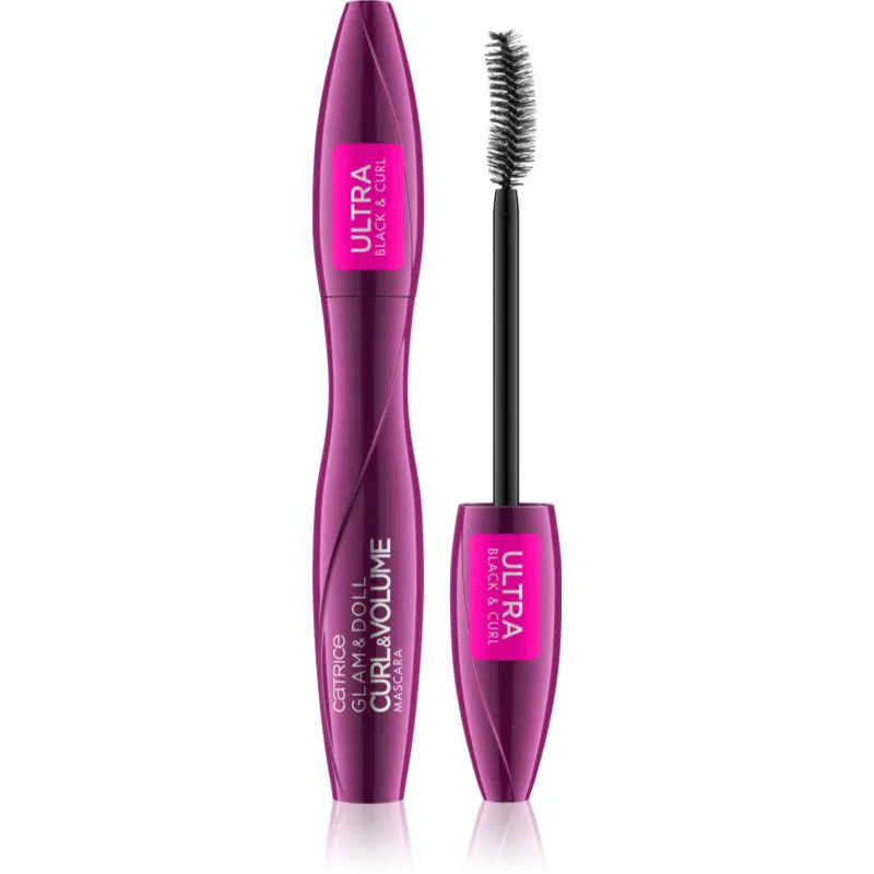 Catrice Glam & Doll Curl & Volume μάσκαρα για όγκο και περιστροφή των βλεφαρίδων 10 ml