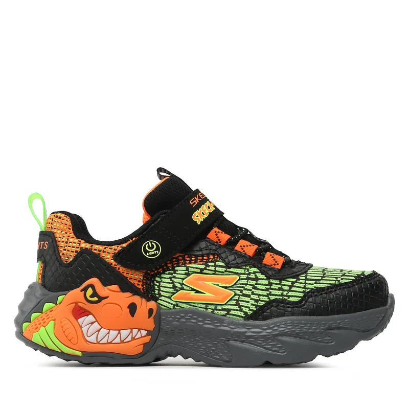 Αθλητικά Skechers Dino Lights 400615L/BKOR Μαύρο