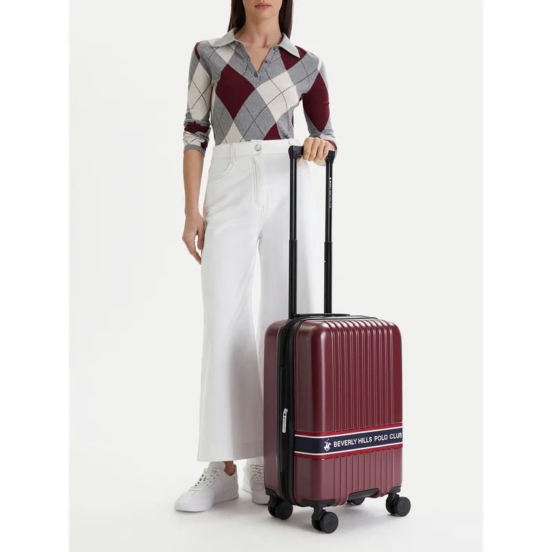 Βαλίτσα Καμπίνας Beverly Hills Polo Club CEO-BHPC-S-007-08-BURGUNDY Μπορντό