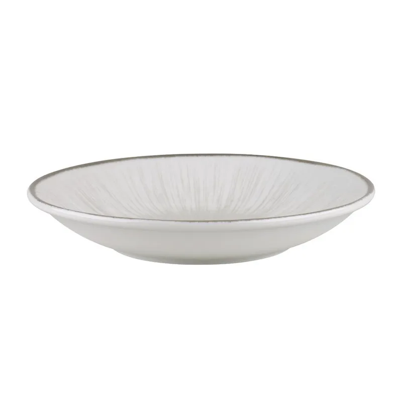 Πιάτο Βαθύ Φαγητού Πορσελάνης 23εκ. Water Lily Grey Oriana Ferelli PR243366402 (Σετ 6 Τεμάχια) (Υλικό: Πορσελάνη, Χρώμα: Γκρι, Μέγεθος: Μεμονωμένο) - Oriana Ferelli - PR243366402