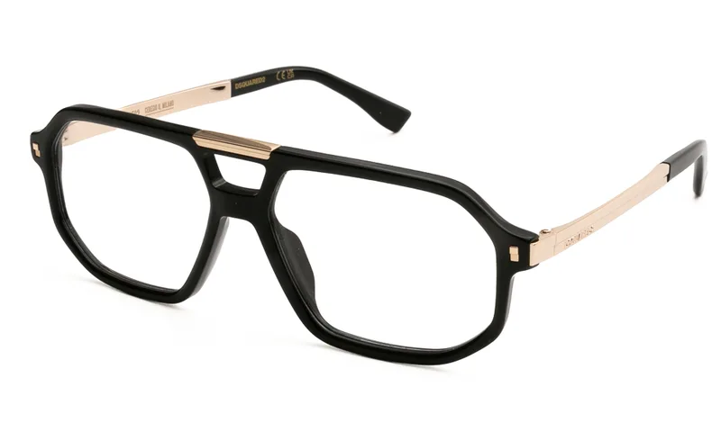DSQUARED2 ΣΚΕΛΕΤΟΣ ΟΡΑΣΕΩΣ DSQUARED2 D2 0195 807 5715 D2 0195 Μαύρο