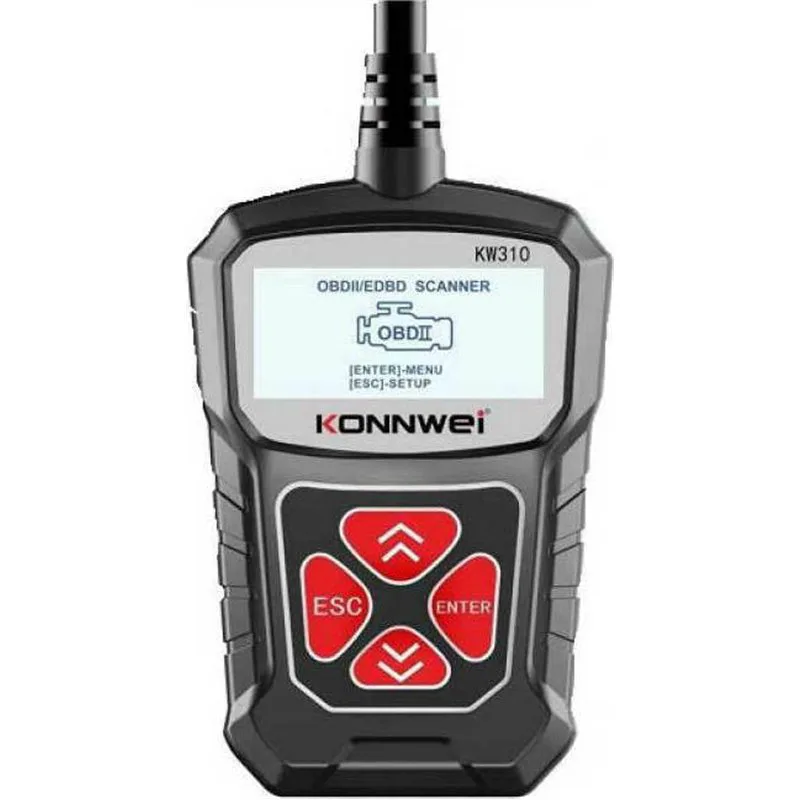 Konnwei Διαγνωστικό Αυτοκινήτου Ψηφιακό OBD 2 / EOBD με Καλώδιο