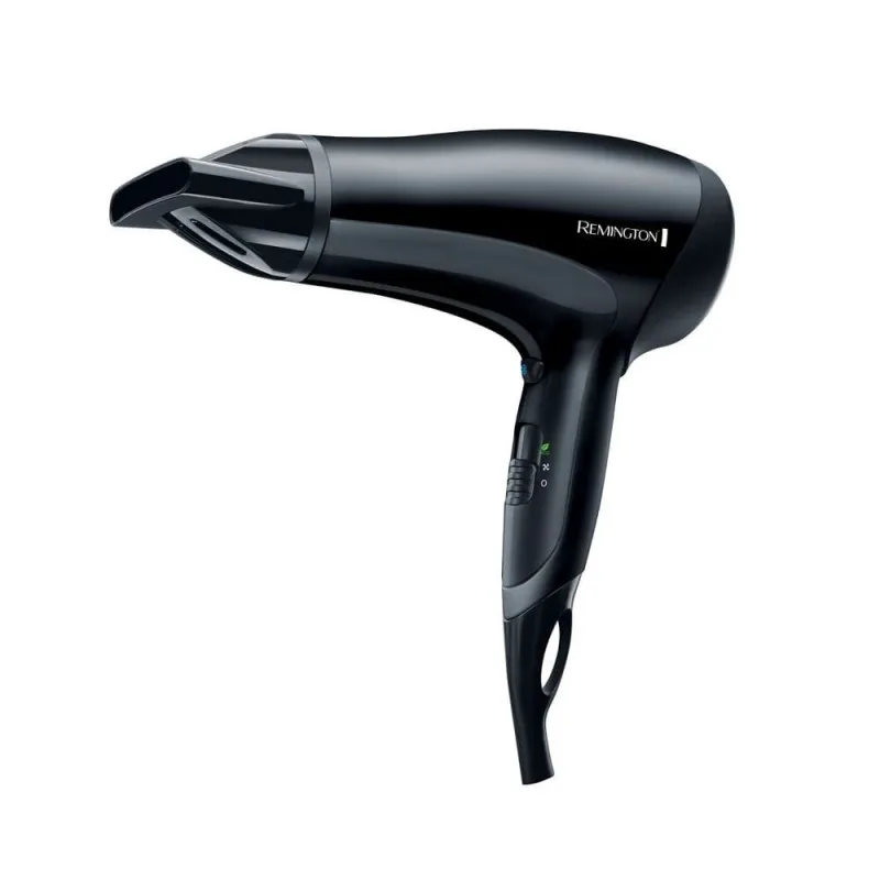 Πιστολάκι Μαλλιών Remington D3010 Power Dry, 2000W, σύστημα ιονισμού, 2 ταχύτητες, λειτουργία Eco, Μαύρο