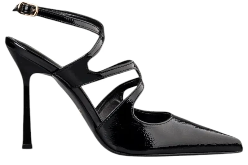 Γόβα Envie Μυτερή Ξώφτερνη E02-20877-BLACK Γυναικείο
