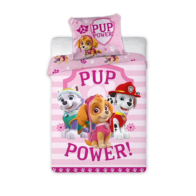 Παπλωματοθήκη Κούνιας (Σετ) 100X135 Viopros Ηρωες Paw Patrol Ροζ (100x135)
