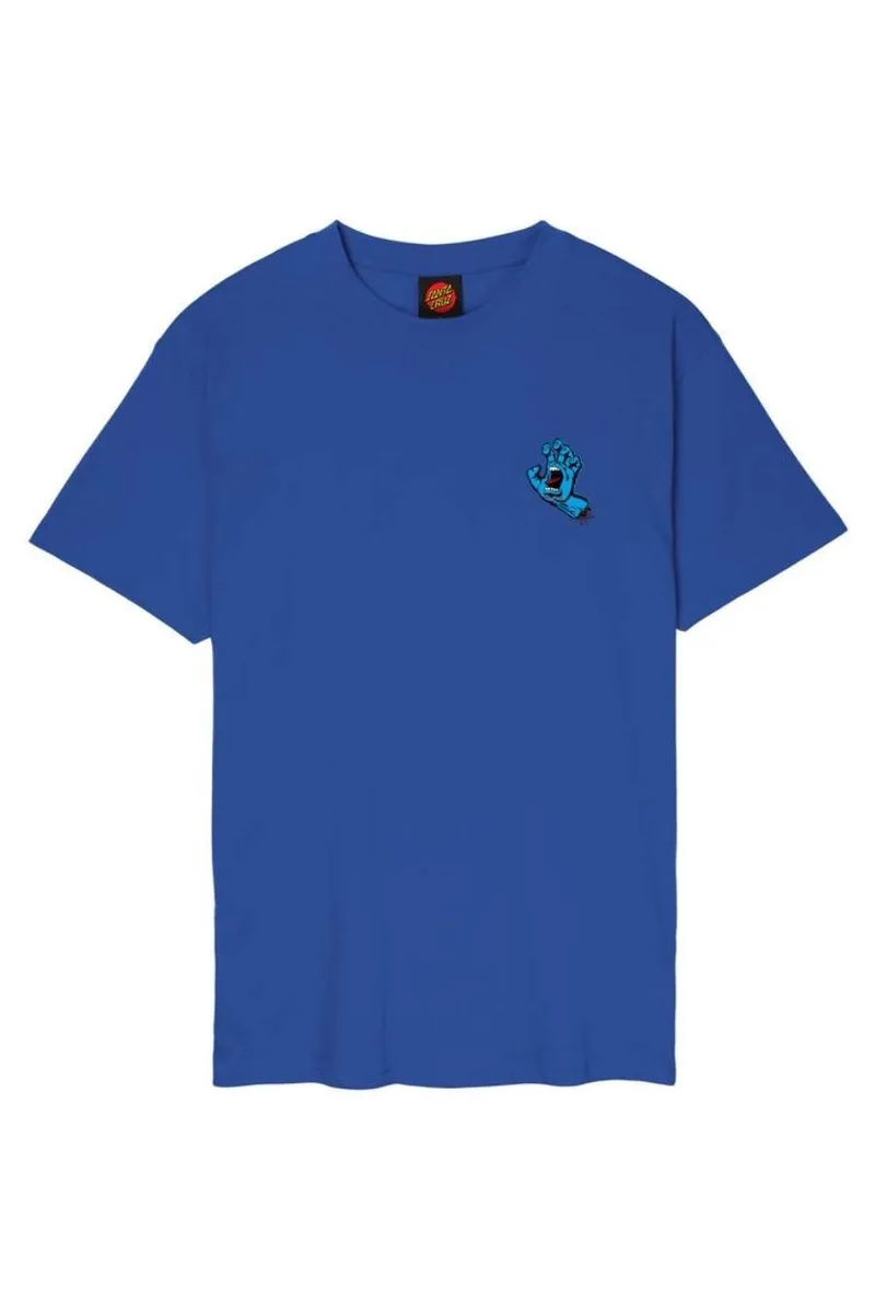 SANTA CRUZ T-Shirts Screaming Hand Chest T-Shirt - Μπλε-SCA-TEE-11524