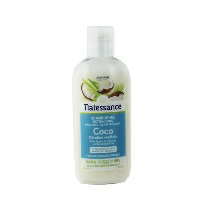 Natessance Coco Shampoo Brillance And Vegetable Keratin 100ml