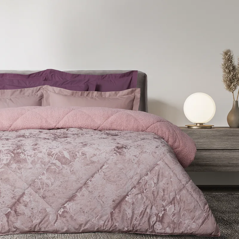 Das home velvet κουβερτοπαπλωμα sherpa υπερδιπλο 1377 nude 220χ240