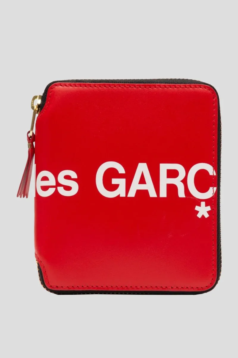 COMME DES GARÇONS SHIRT Ανδρικό Κόκκινο Logo Print Wallet In Red