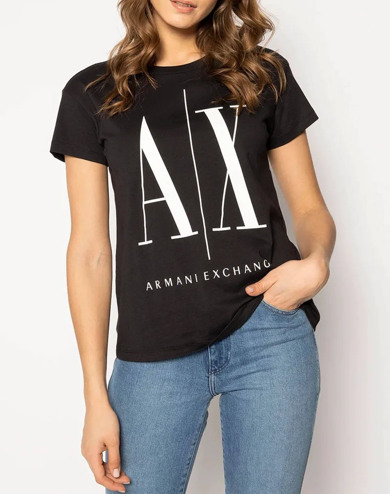 ARMANI EXCHANGE T-SHIRT . 8NYTCXYJG3Z-1200 Black