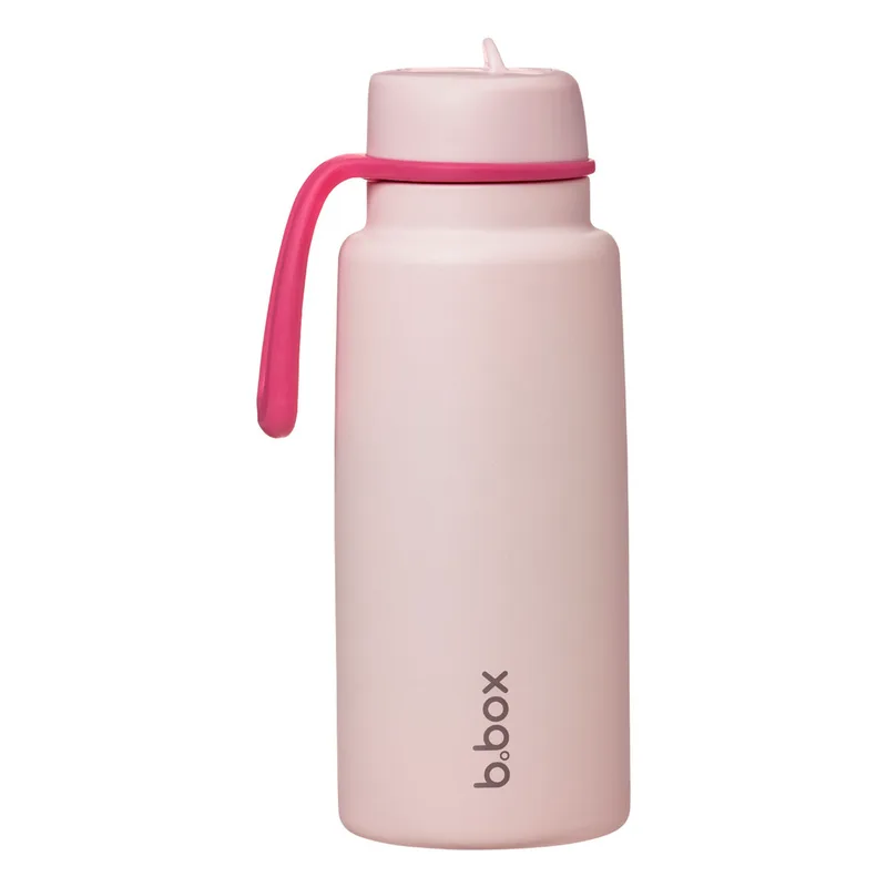 B.Box Insulated Flip Top 1L Drink Bottle - Ροζ Paradise