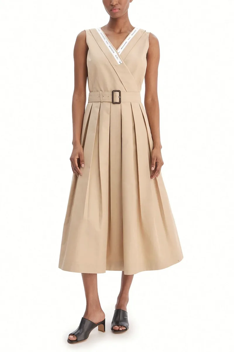 MAX MARA WEEKEND ΦΟΡΕΜΑ MIDI WKDCONO ΚΡΟΥΑΖΕ ΠΙΕΤΑ ΜΠΕΖ
