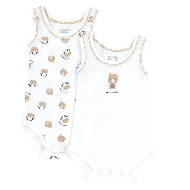 Σετ 2 τεμ. φορμάκια μπεμπέ unisex Chicco-016940-033-White