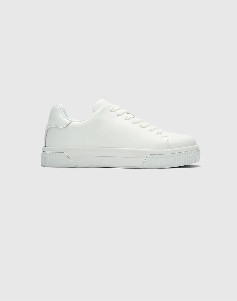 SELECTED SLMDAVID CHUNKY LEATHER SNEAKER 2.0 NOOS 16101188-WHITE White