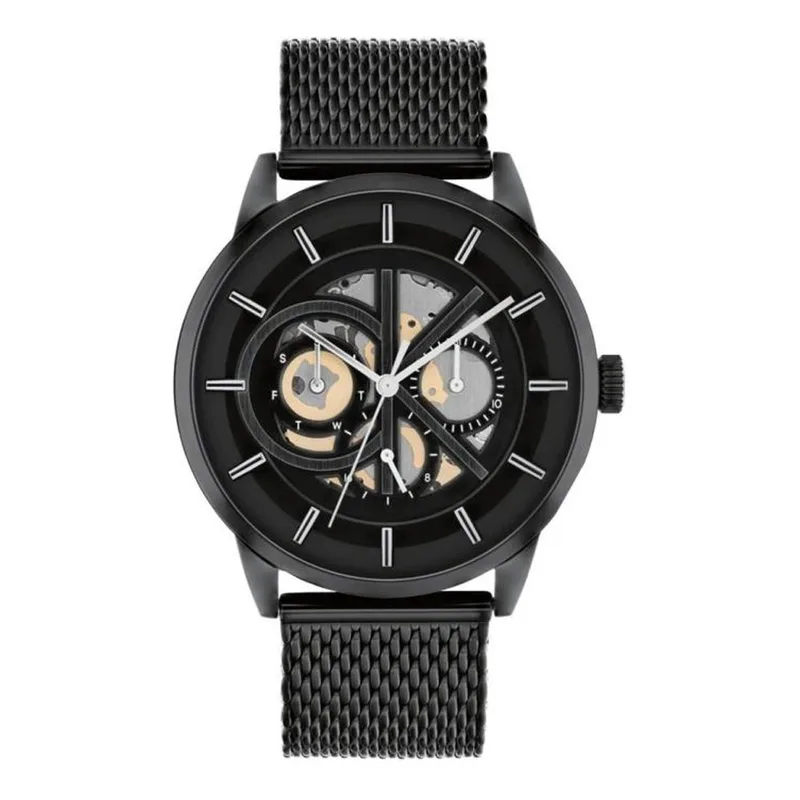 CALVIN KLEIN Architectural Black Stainless Steel Bracelet 25200214