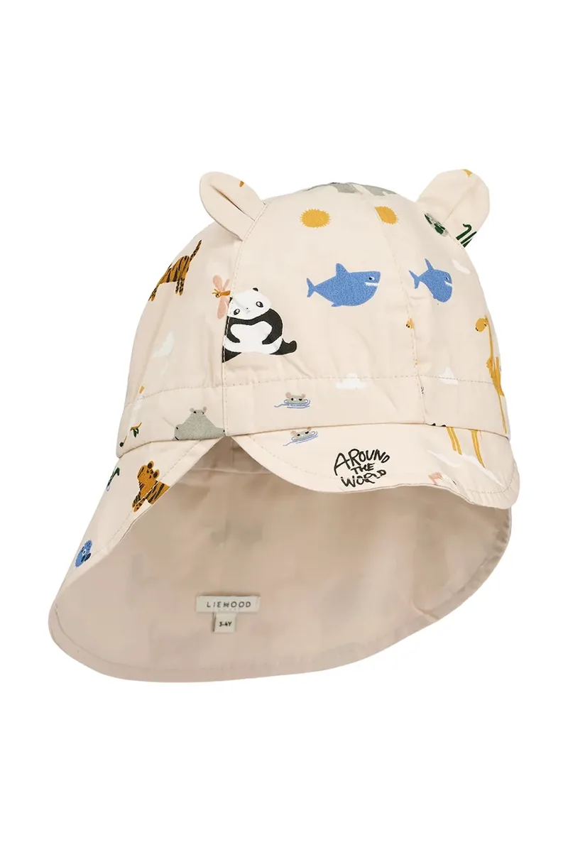Παιδικό βαμβακερό καπέλο μπέιζμπολ Liewood Gorm Reversible Sun Hat With Ears