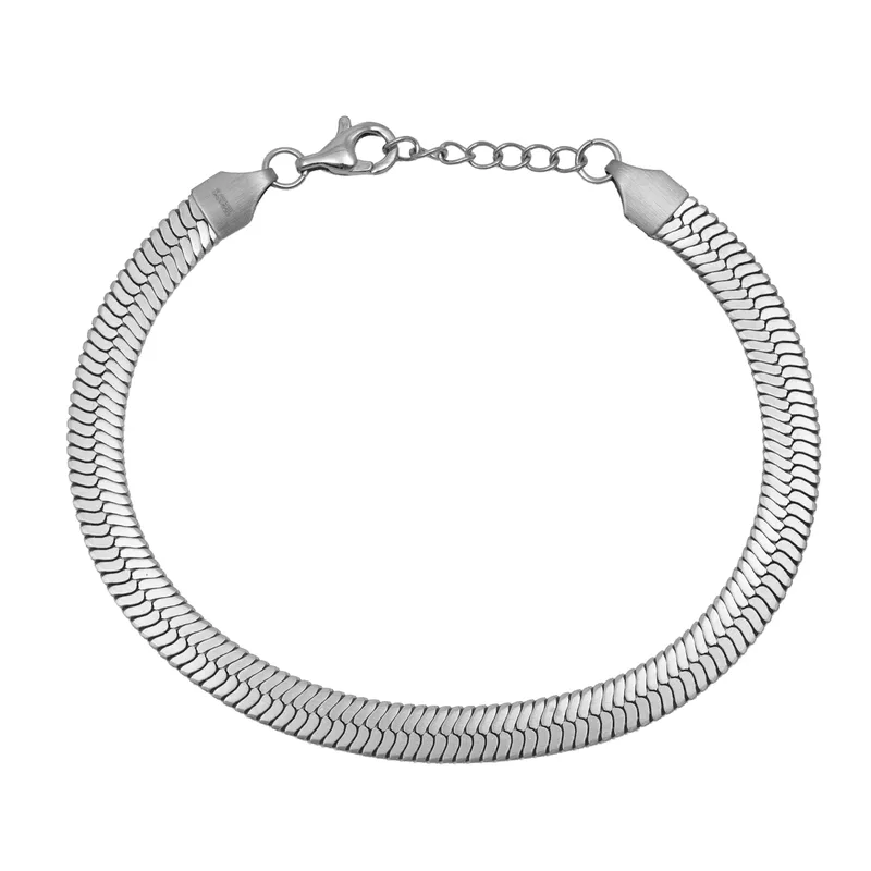 Snake ατσάλινη αλυσίδα χεριού 055495 055495 Ατσάλι