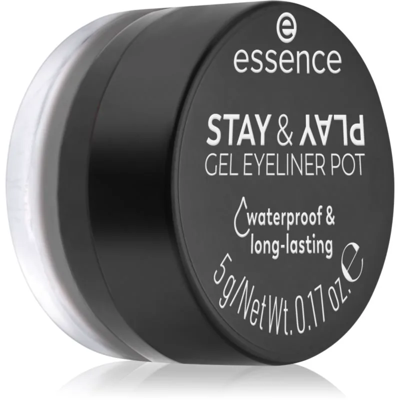essence STAY & PLAY λάινερ ματιών απόχρωση 01 Black 5 γρ