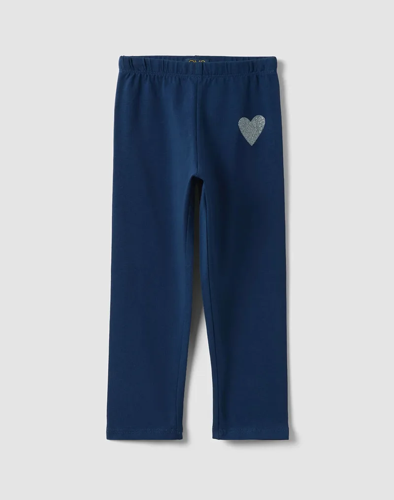 OVS LEGGING 3/4 SMAL GLITTER 2613208-INSIGNIA BLUE Blue