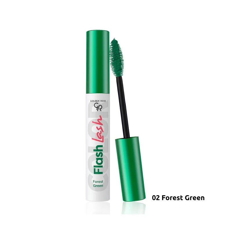 Golden Rose Flash Lash Colored Mascara 02 Forest Green
